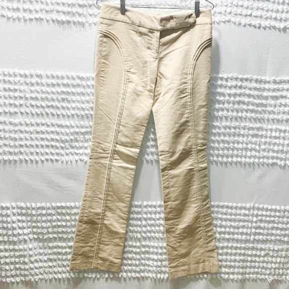Catherine Malandrino cream tailored piping cords 8 - Picture 3 of 8